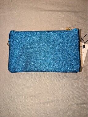 Brentano Wristlet Crossbody Bag In Royal Blue Glitter NWT